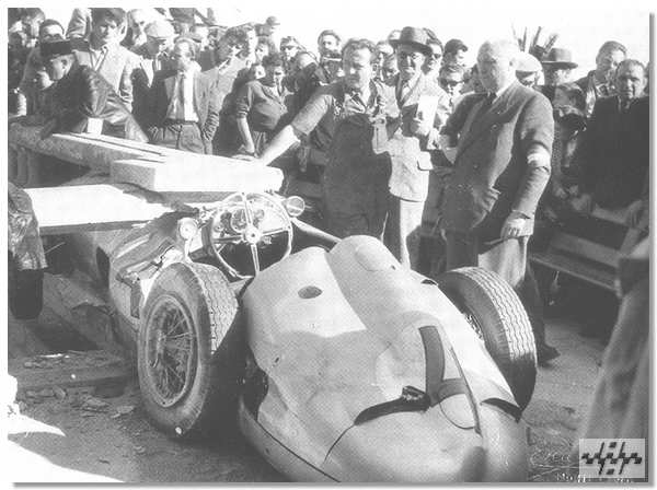 Unfall im Training - Monaco 1955